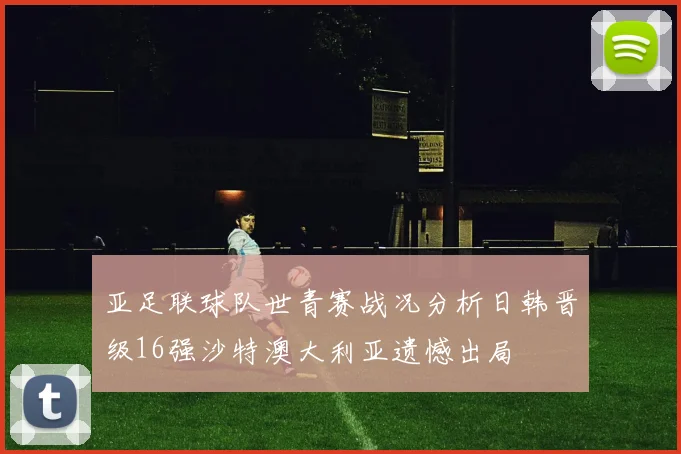 亚足联球队世青赛战况分析日韩晋级16强沙特澳大利亚遗憾出局